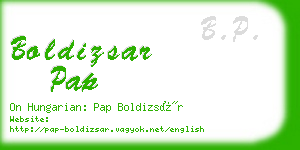 boldizsar pap business card